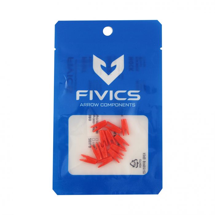 Хвостовик FIVIX PIN NOCK SMALL  FULL ORANGE 12 штук в упаковке
