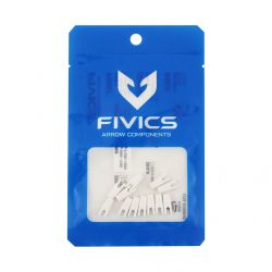 Хвостовик FIVIX PIN NOCK LARGE  FULL WHITE 12 штук в упаковке