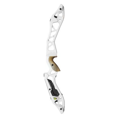 Рукоятка KINETIC RISERS CNC ELEZO 25" RH ANODIZED WHITE INCLUDING BLACK WEIGHT