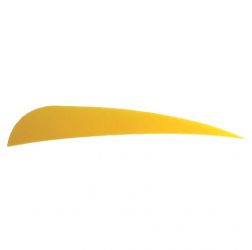 Натуральное оперение для стрел SKYLON FEATHERS ROUND 4" RW YELLOW комплект 24 штуки
