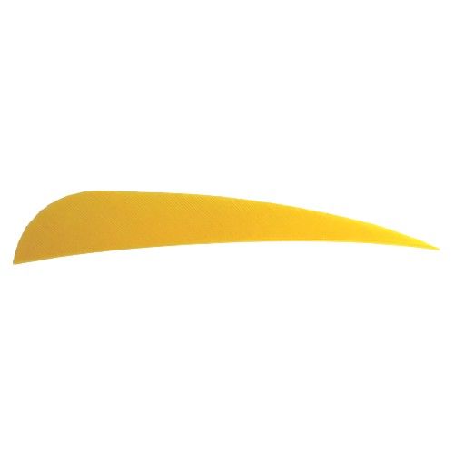 Натуральное оперение для стрел SKYLON FEATHERS ROUND 4" RW YELLOW комплект 24 штуки