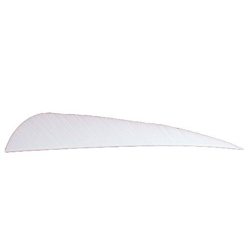 Натуральное оперение для стрел SKYLON FEATHERS ROUND 4" RW WHITE комплект 24 штуки