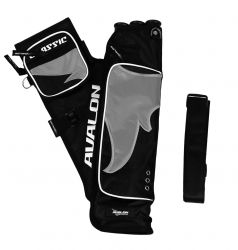 Колчан AVALON TARGET QUIVERS CLASSIC 3TUBES WITH BELT AND 2 POCKETS RH BLACK/GRAY