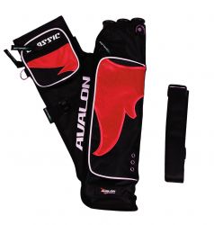 Колчан AVALON TARGET QUIVERS CLASSIC 3TUBES WITH BELT AND 2 POCKETS RH BLACK/RED