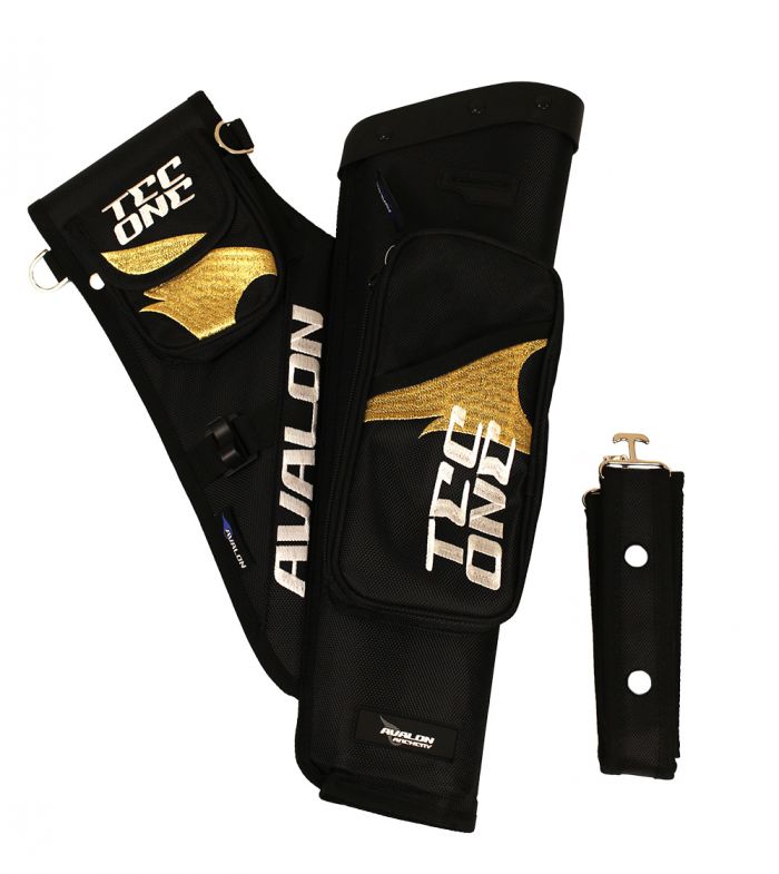 Колчан AVALON TARGET QUIVERS TEC ONE WITH DIVIDER BELT 2 POCKETS RH GOLD