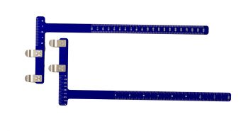 Линейка GAUGES L-TYPE ANODIZED ALUMINUM INCHES METRIC BLUE STARK ARCHERY