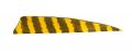 Натуральное оперение для стрел SKYLON FEATHERS SHIELD 4" RW BARRED YELLOW комплект 24 штуки