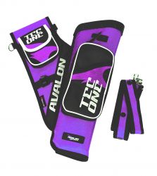 Колчан AVALON TARGET QUIVERS TEC ONE WITH DIVIDER BELT 2 POCKETS RH PURPLE