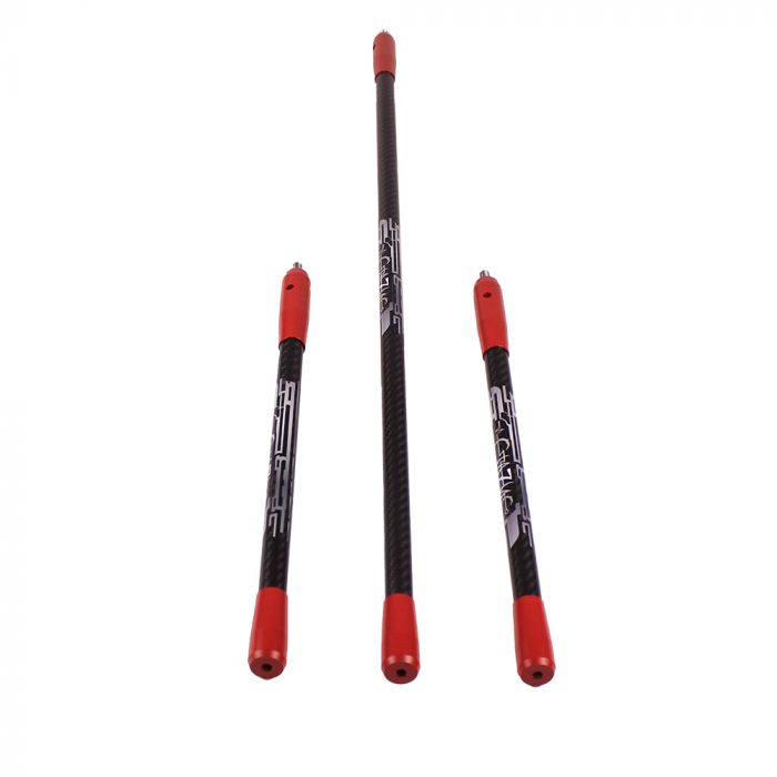Стабилизаторы ARCHERY PRO COMPLETE SETS СТАЗИС ДЕЛЬТА 16mm CARBON 30"+14"+14" Red