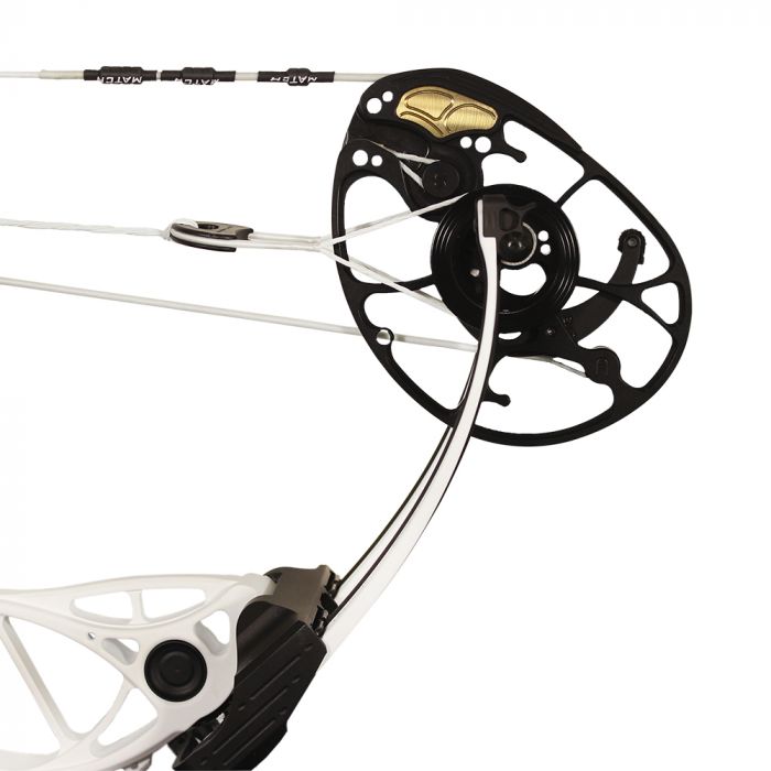 MATHEWS COMPOUND TITLE 38 SWT CAM 75% MOD LH 50-60LBS 29" WHITE w/ white limbs