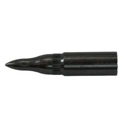 Наконечник для деревянных стрел BUCK TRAIL SCREW-ON POINTS 3D STEEL BLACK W/ THREAD- 5/16 70gr 12 штук в упаковке