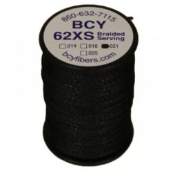 Нить для обмотки BCY SERVING MATERIAL BRAIDED *62XS DIA .021" JIG BLACK