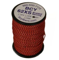 Нить для обмотки BCY SERVING MATERIAL BRAIDED *62XS DIA .021" JIG ELECTRIC RED