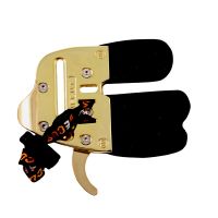 Напальчник DECUT OLYMPIC RECURVE TAB PROMIX HEAVY METAL FRAME LEATHER RH L GOLD